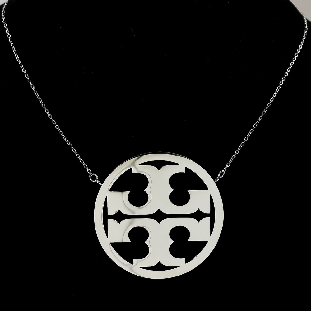 Tory Burch Double Large Brass Gold Plated Necklace